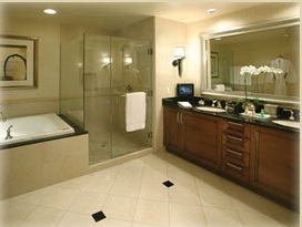 guest bath at mgm signature by blue chip vega