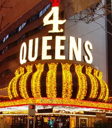 4 queens lit marquee